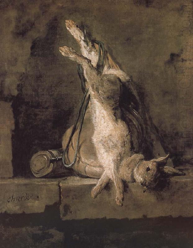 Hare hunting bags and powder extinguishers, Jean Baptiste Simeon Chardin